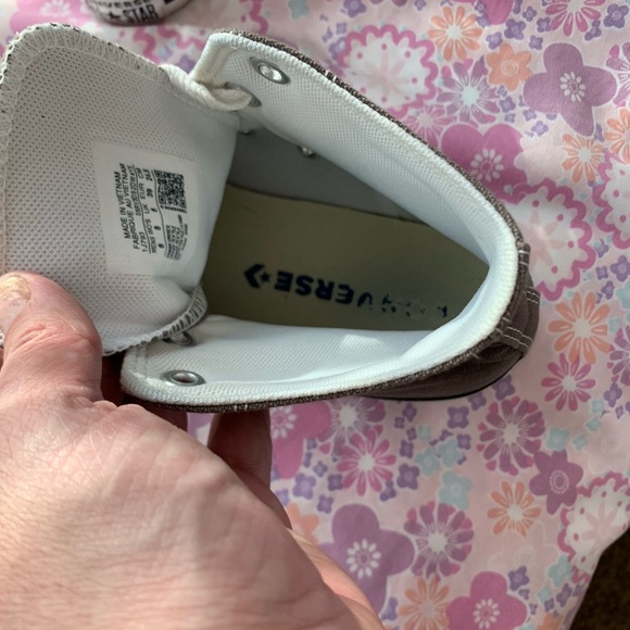 Grey high top converse women’s size 8 - Picture 11 of 11